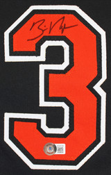 Billy Ripken Authentic Signed Black Pro Style Jersey Autographed BAS Witnessed