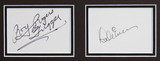 Dale Evans & Roy Rogers Hollywood Canteen Signed Framed Display BAS LOA