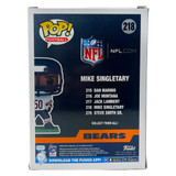 Mike Singletary Signed Chicago Bears Funko POP! #218 (Beckett)