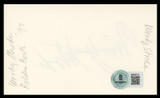 Woody Strode Spartacus Authentic Signed 3x5 Index Card BAS #BV59131