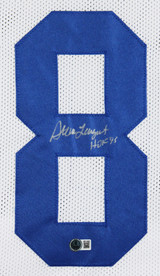 Steve Largent "HOF 95" Signed White Pro Style Framed Jersey BAS Witnessed