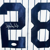 Spark Lyle Signed New York Pinstripe Baseball Jersey (JSA)