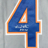Lenny Dykstra Signed Nails Inscription New York Grey Baseball Jersey (JSA)