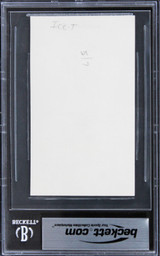 Ice-T Law & Order SVU "91" Authentic Signed 3x5 Index Card BAS Slabbed