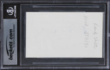 Randy Shilts And the Band Played On Authentic Signed 3x5 Index Card BAS Slab 2
