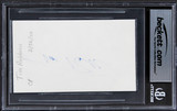 Tim Robbins Mystic River Authentic Signed 3x5 Index Card BAS Slabbed 2