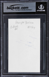 Dwight Yoakam Sling Blade Authentic Signed 3x5 Index Card BAS Slabbed
