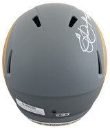 Rams Eric Dickerson "HOF 99" Signed Slate Full Size Speed Rep Helmet BAS Wit 2