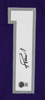 Domantas Sabonis Authentic Signed Purple Pro Style Jersey BAS Witnessed 2