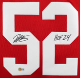 Patrick WIllis "HOF 24" Authentic Signed Red Pro Style Jersey BAS Witnessed