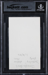 Jennifer Beals Flashdance Authentic Signed 3x5 Index Card BAS Slabbed 3