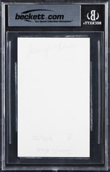 Jennifer Beals Flashdance Authentic Signed 3x5 Index Card BAS Slabbed 2