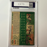 Tommy Lasorda Signed 1954 Topps Rookie #132 HOF 97 PSA 10 Auto Version 21