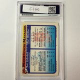 Tommy Lasorda Signed 1993 Topps # 507 PSA Auto Authentic