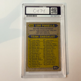 Lou Piniella Signed 1987 Topps #168 Yankees w/2 Inscriptions PSA Auto Authentic