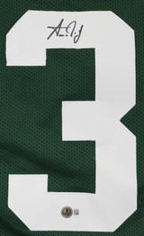 Aaron Jones Authentic Signed Green Pro Style Framed Jersey BAS Witnessed 2