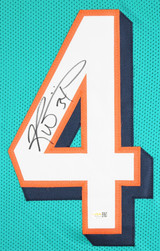 Ricky Williams Authentic Signed Teal Pro Style Framed Jersey JSA Witness