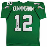 Eagles Randall Cunningham Signed Green Mitchell & Ness Jersey BAS Witnessed