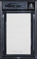 Art Linkletter House Party Authentic Signed 3x5 Index Card BAS Slabbed