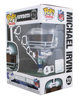 Cowboys Michael Irvin Authentic Signed #321 Funko Pop Vinyl Figure BAS Witnessed