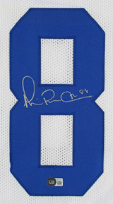 Michael Irvin Authentic Signed White Pro Style Jersey BAS Witnessed 2