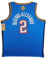 Thunder Shai Gilgeous-Alexander Signed Blue Nike Icon Finals Edition Jersey PSA