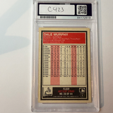 Dale Murphy Signed 1987 Fleer Hottest Stars #28 w/2 Inscriptions PSA Auto Authentic