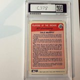 Dale Murphy Signed 1990 Fleer #623 PSA Auto Authentic