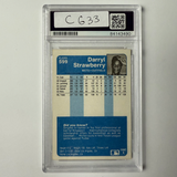 Darryl Strawberry Signed 1984 Fleer Rookie #599 w/4 Inscriptions!! PSA Auto Authentic Version 2