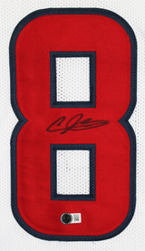 Andre Johnson Authentic Signed White Pro Style Jersey Autographed BAS Witnessed
