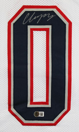 Christian Gonzalez Authentic Signed White Pro Style Framed Jersey BAS Witnessed