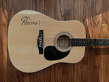 Van Morrison Signed Huntington Acoustic Guitar BAS