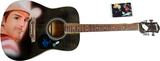 Brad Paisley Signed Airbrushed  Acoustic Painting Guitar UACC AFTAL PSA