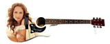 Chely Wright Signed 1/1 Custom Graphics Photo Guitar ACOA PSA