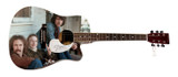 Graham Nash Signed Custom Graphics Photo Guitar ACOA