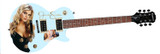 Jessica Simpson Epiphone Autographed Custom Photo Graphics Guitar ACOA