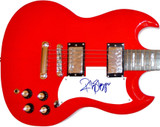 Ricky Skaggs Signed Autographed Red Guitar