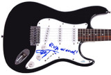 Blues Traveler John Popper Signed Autographed Guitar w Lyrics Run Around ACOA
