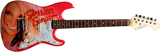 Jessica Simpson Signed Airbrushed Painting Guitar UACC AFTAL RACC TS PSA