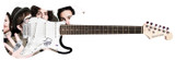 Fall Out Boy Patrick Stump Signed 1/1 Custom Graphics Guitar JSA