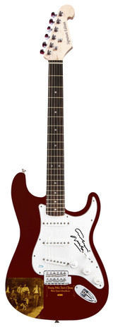 Graham Nash Crosby Stills & Nash Autographed 1/1 Custom Graphics Guitar