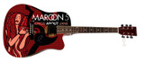 Adam Levine Autographed Maroon 5 Songs About Jane Lp Graphics Acoustic Guitar