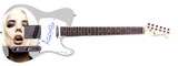 Agyness Deyn Autographed Custom Graphics Guitar ACOA