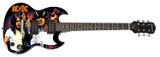 Angus Young AC/DC Autographed Sketch Graphics Highway To Hell Epiphone SG Guitar