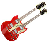 Rush Autographed 18-String Double Neck SG Signature Edition Guitar