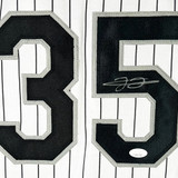 Frank Thomas Signed Chicago Pinstripe Baseball Jersey (JSA)