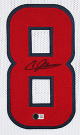 Andre Johnson Authentic Signed White Pro Style Framed Jersey BAS Witnessed