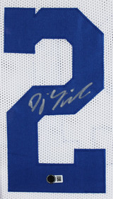 D.J. Giddens Authentic Signed White Pro Style Framed Jersey BAS Witnessed