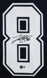 Luke Schoonmaker Authentic Signed Navy Pro Style Framed Jersey BAS Witnessed