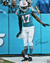 Dolphins Jaylen Waddle Authentic Signed 16x20 Vertical Framed Photo Fanatics